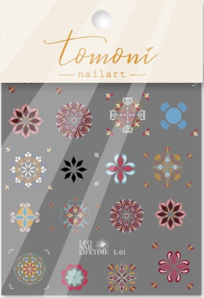Longhorn Nail Decals 6 Different Styles Southwestern Buffalo Skull With White Henna Mandalas Sea Shells Crescent Moons Lace Boho Nail Stickers Bohemian Water Slide Decals Nail Art