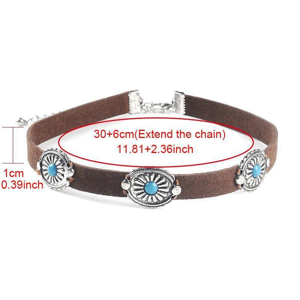 Black Concho Choker