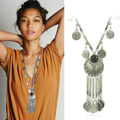Long Coin Necklace