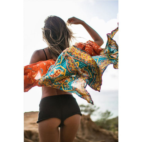 Orange Blue Kimono