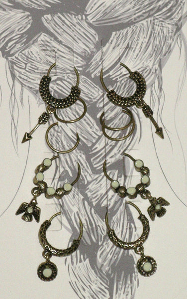 Dangle Hair Rings