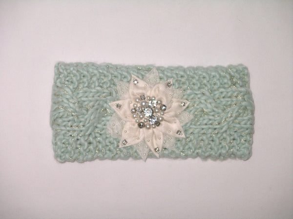 Mint Knitted Headband