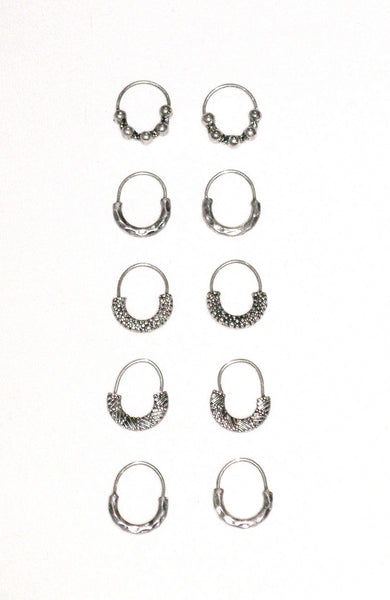 Silver Hair Rings