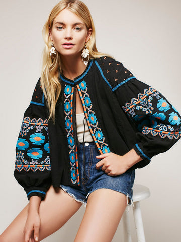 Lantern Sleeve Jacket