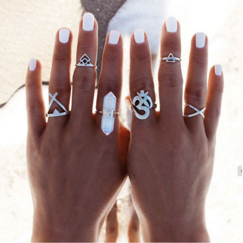 Natural Crystal Ring