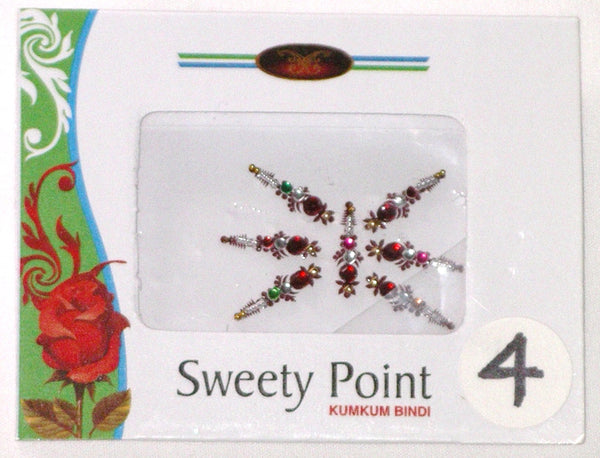 Red White Green Bindi