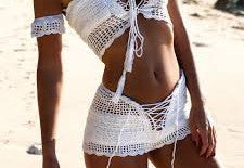 White Lace Up Shorts
