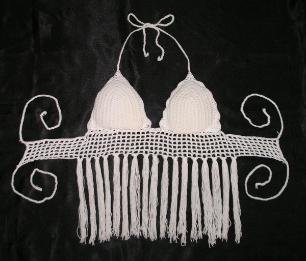 White Crochet Halter