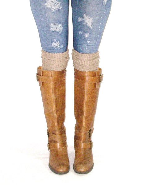 Light Brown Boot Socks