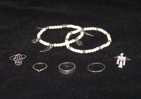Tribal Rings Set