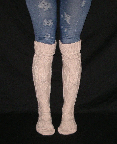 Thick Beige Socks