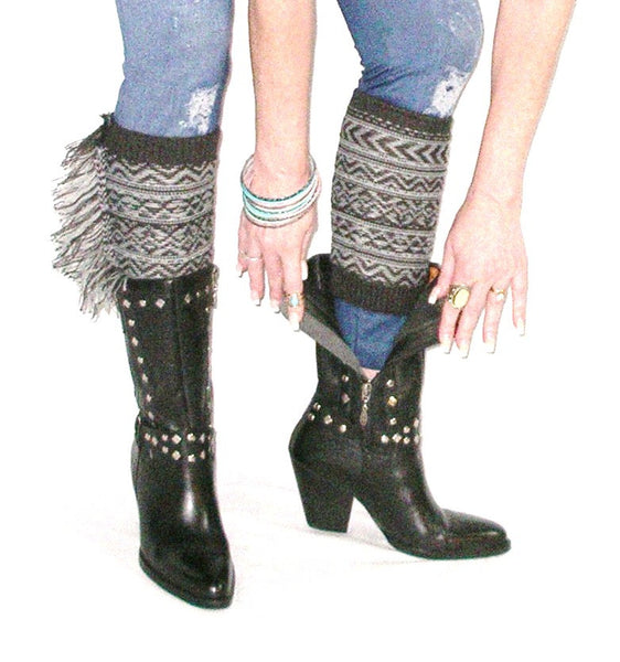 Aztec Boot Cuffs