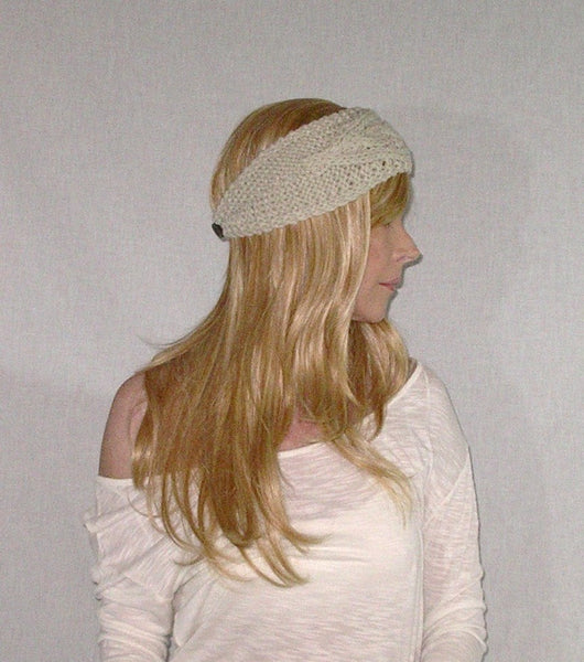 Beige Knitted Headband