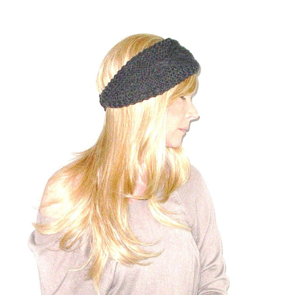 Gray Knitted Headband