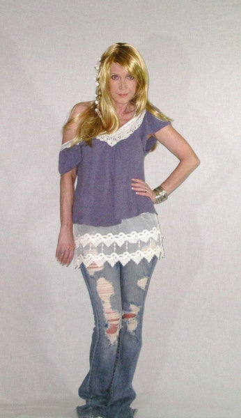 Pointed Lace Top Extender