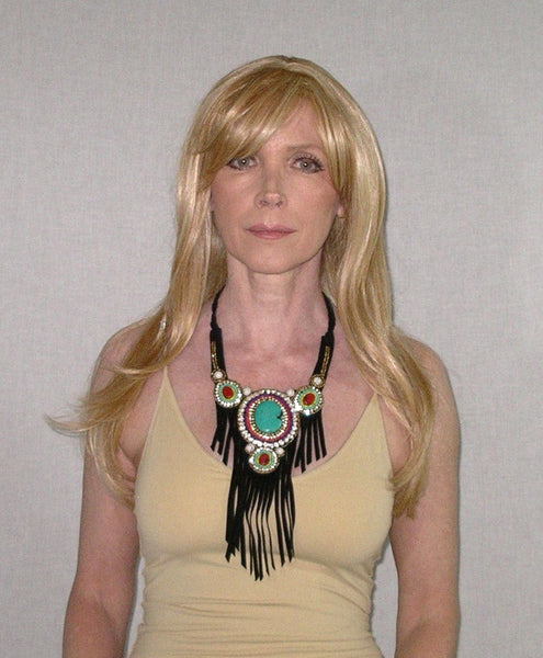 Leather Fringe Necklace