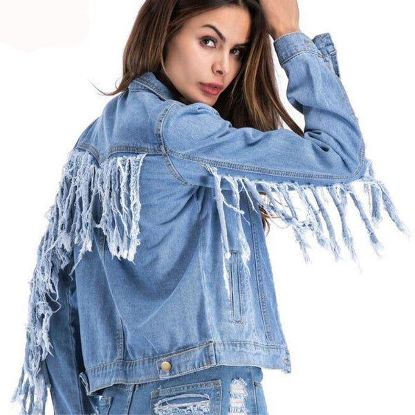 Fringe Jean Jacket