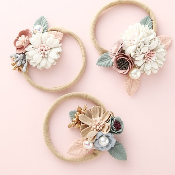 Flowers Ponytail Holders