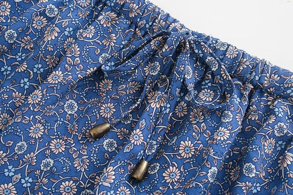 Blue Boho Skirt
