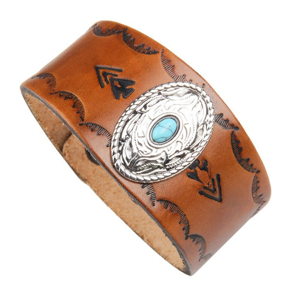 M4ns Turquoise Concho Bracelet