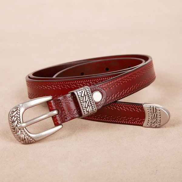 Ox Blood Ladies Belt