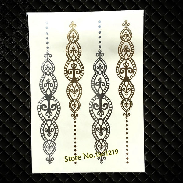 Mystic Tattoos Metallic Temporary Tats In Celestal Gold Silver And Turquoise Sun Moon And Stars Mystical Sun Worship New Age Twilight