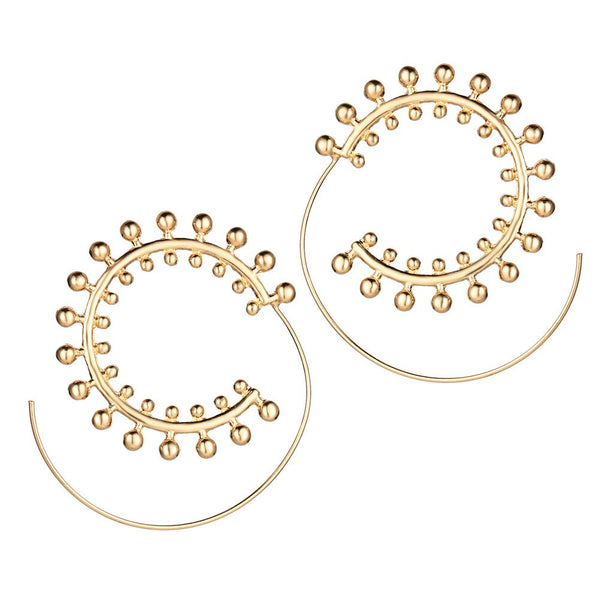 Spiral Earrings Balls
