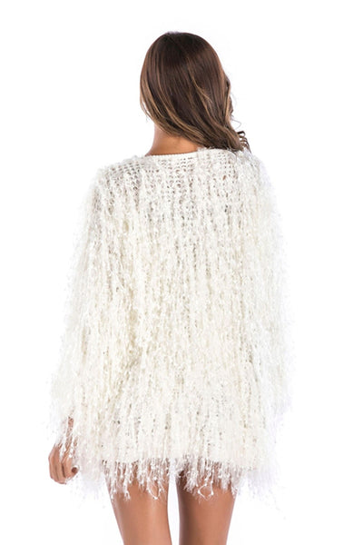 White Furry Jacket