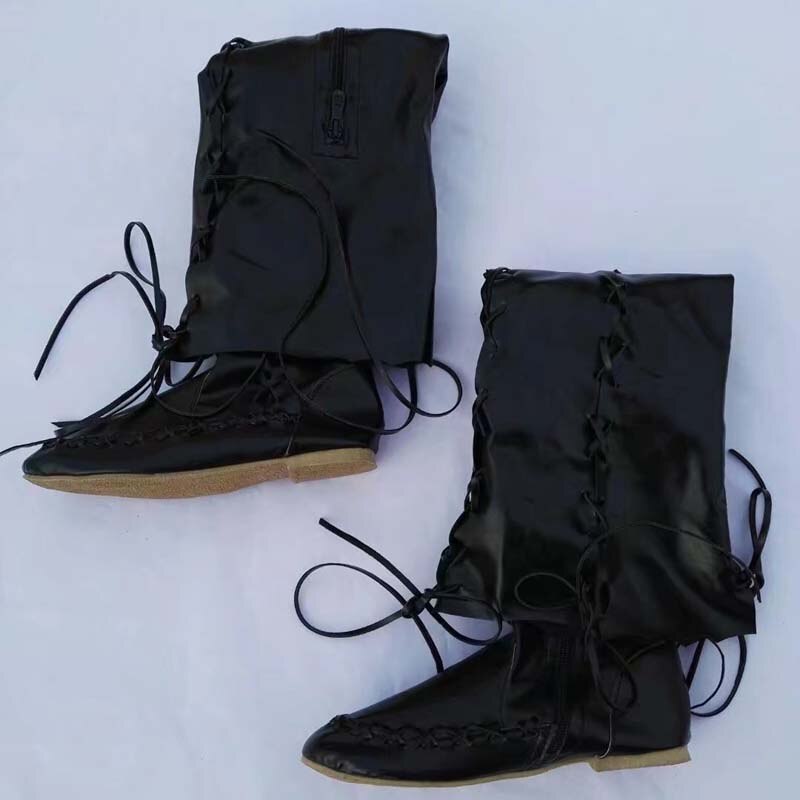 Lace Up Over The Knee Moccasins In Brown Black Red Or Pink Fitted Boots Lace Up Sides And Front Vegan Leather Tribal Native