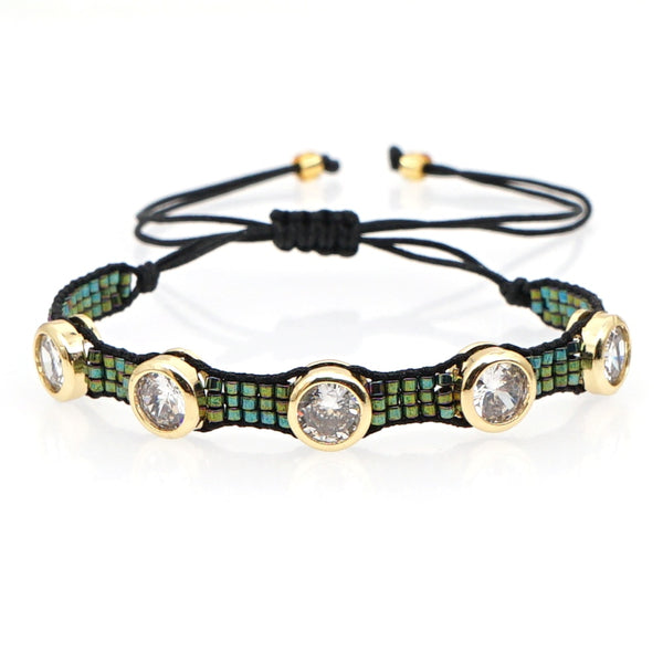 Seed Beads & Crystals Bracelet