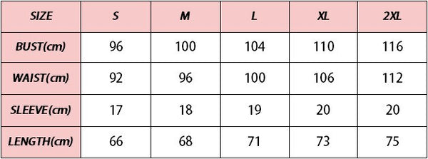 T Shirt Size Chart