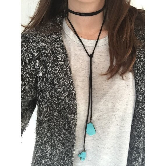 Turquoise Lariat Necklace
