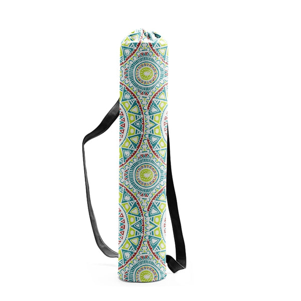 Lime Green & Blue Yoga Mat Bag