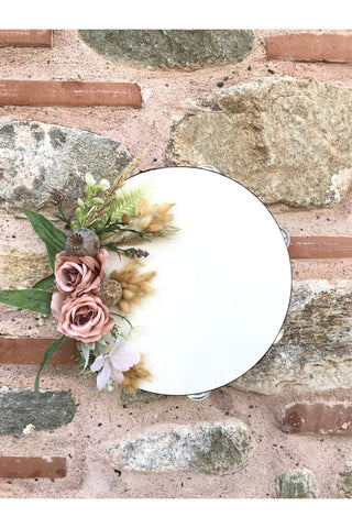 Pink Roses Tambourine