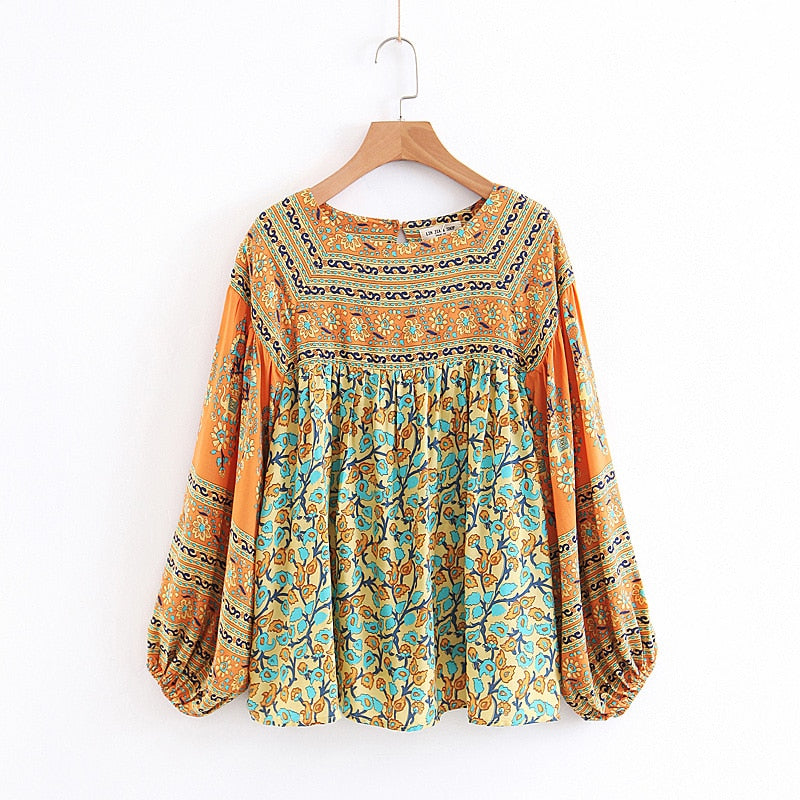 Lantern Sleeve Top
