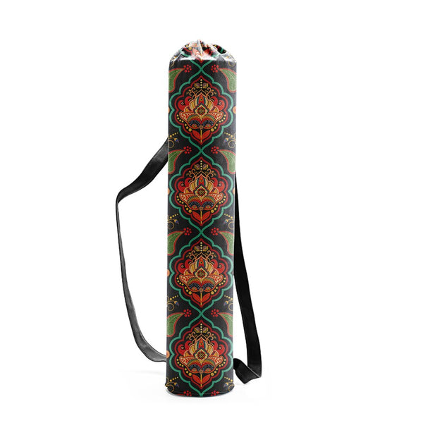 India Print Yoga Mat Bag