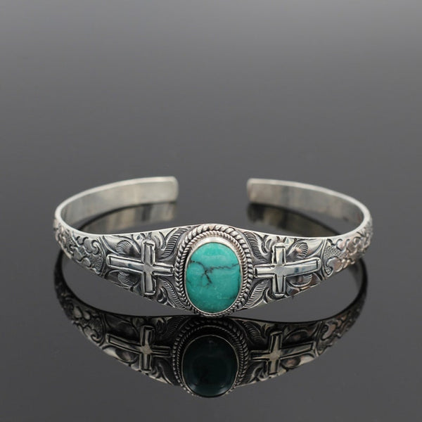 Turquoise Cross Bracelet