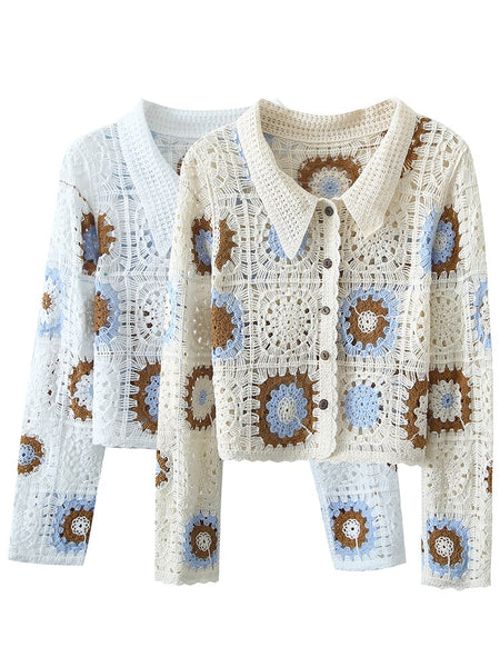 Midrift Granny Square Top