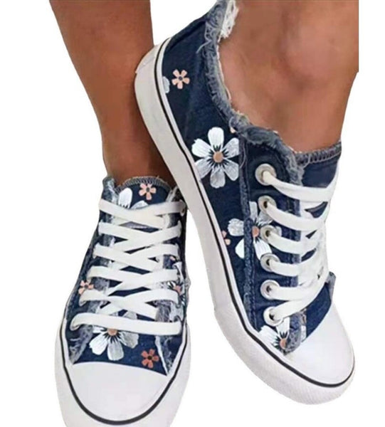 Dark Denim Tennis Shoes