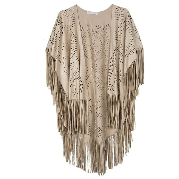 Beige Poncho