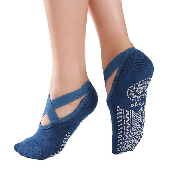 Blue Yoga Socks