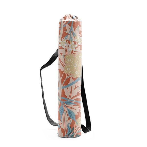 Burnt Orange Floral Yoga Mat Bag