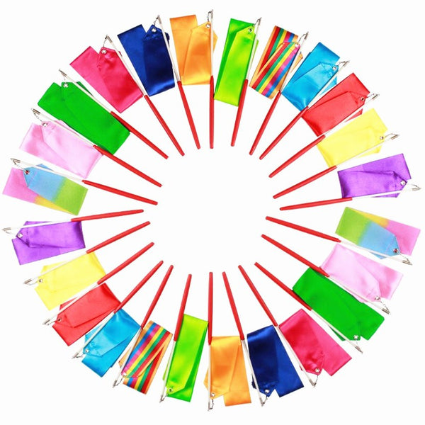 Dance Streamers In 12 Different Colors And 3 Different Lengths 2m 4m Or 6m Festival Fun Ribbons On Sticks Twirl And Swirl Them To The Music