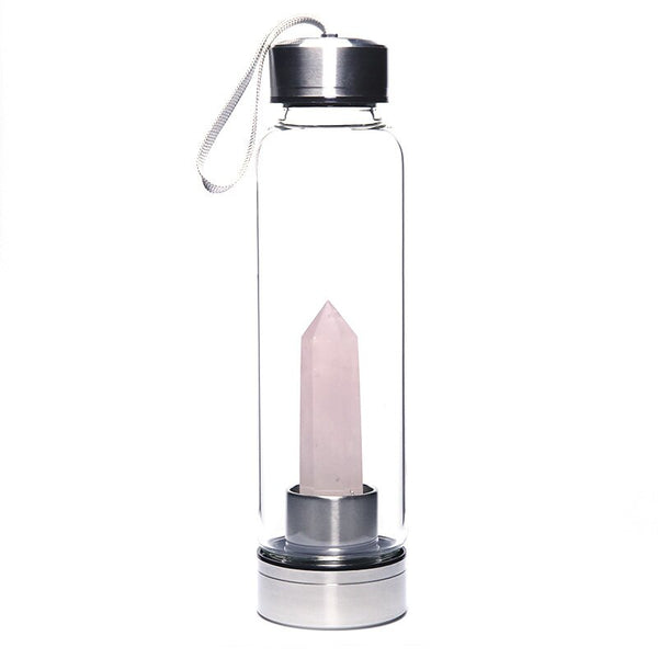 Rose Quartz Water Bottle
