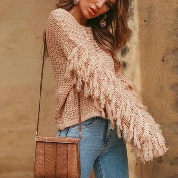Fringed Sweater