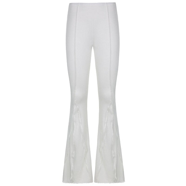 White Flare Pants