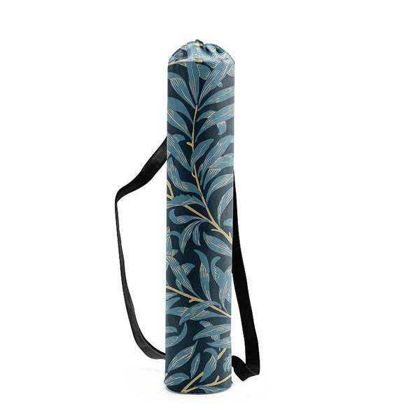 Blue Leaves Yoga Mat Bag
