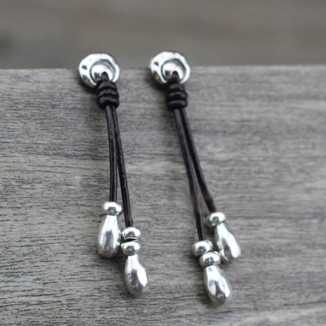 Silver Beads Earrings