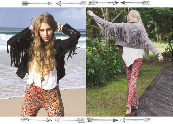 Fringe Sleeves Jacket