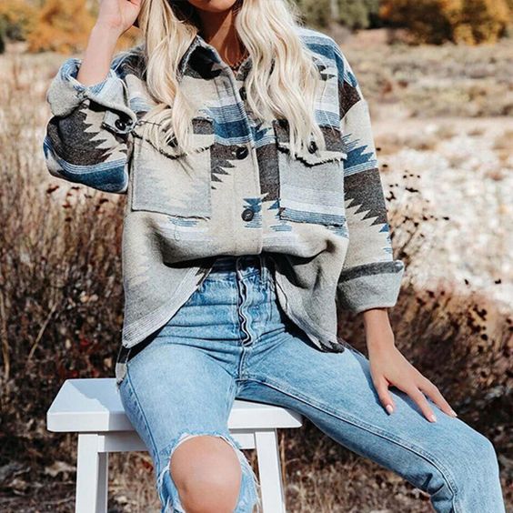 Blue Aztec Shirt